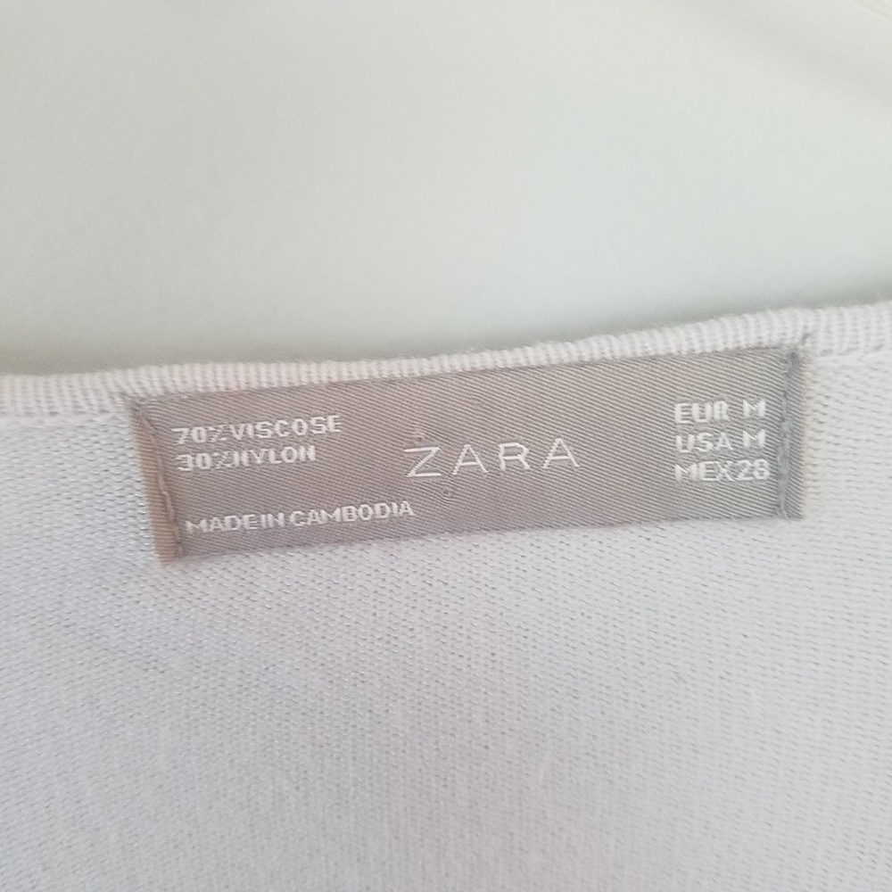 Zara gray ruched cardigan - Picture 7 of 8